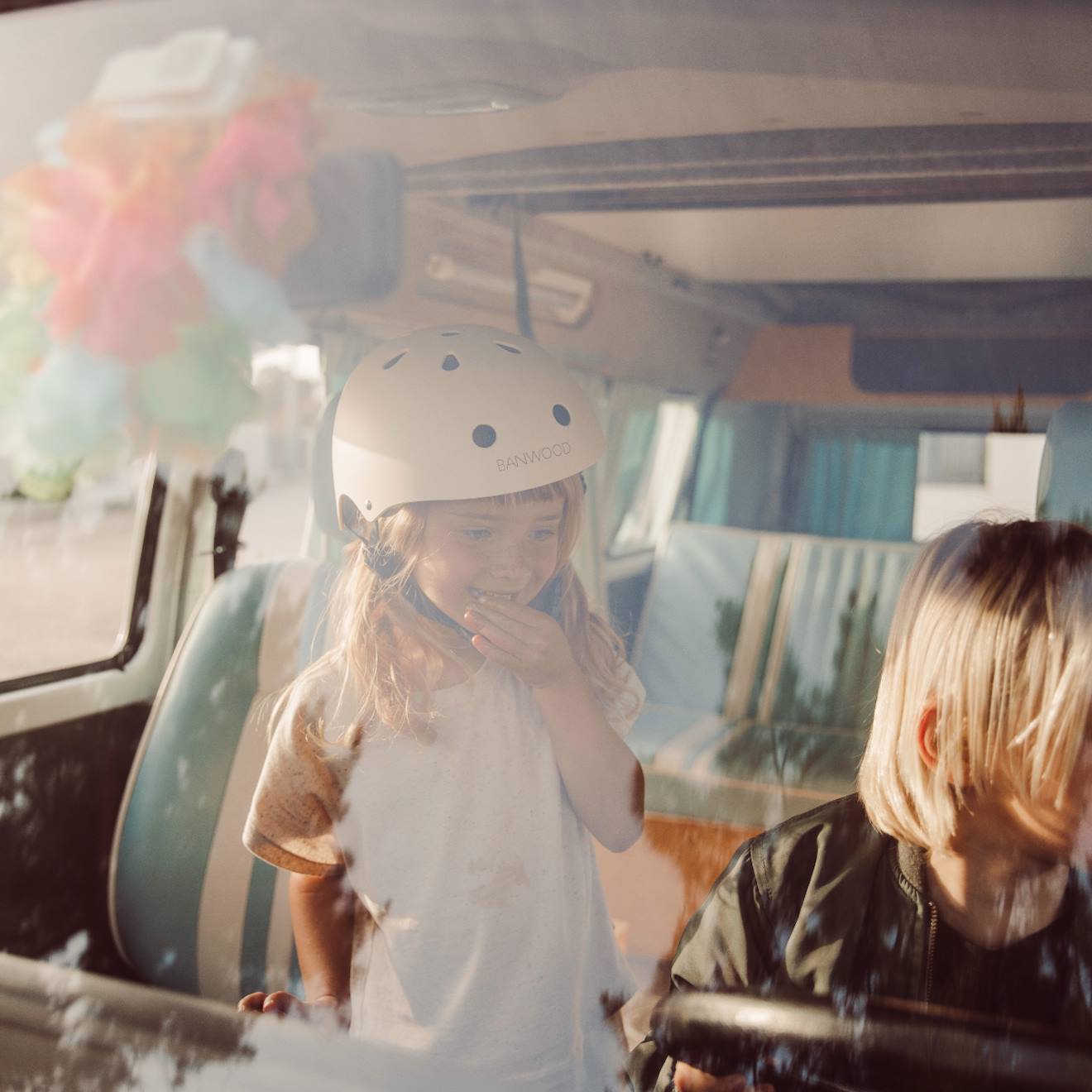 Casque De Vélo Abs Pour Enfants De 3 À 7 Ans Protection Crème (Banwood) - Image 1