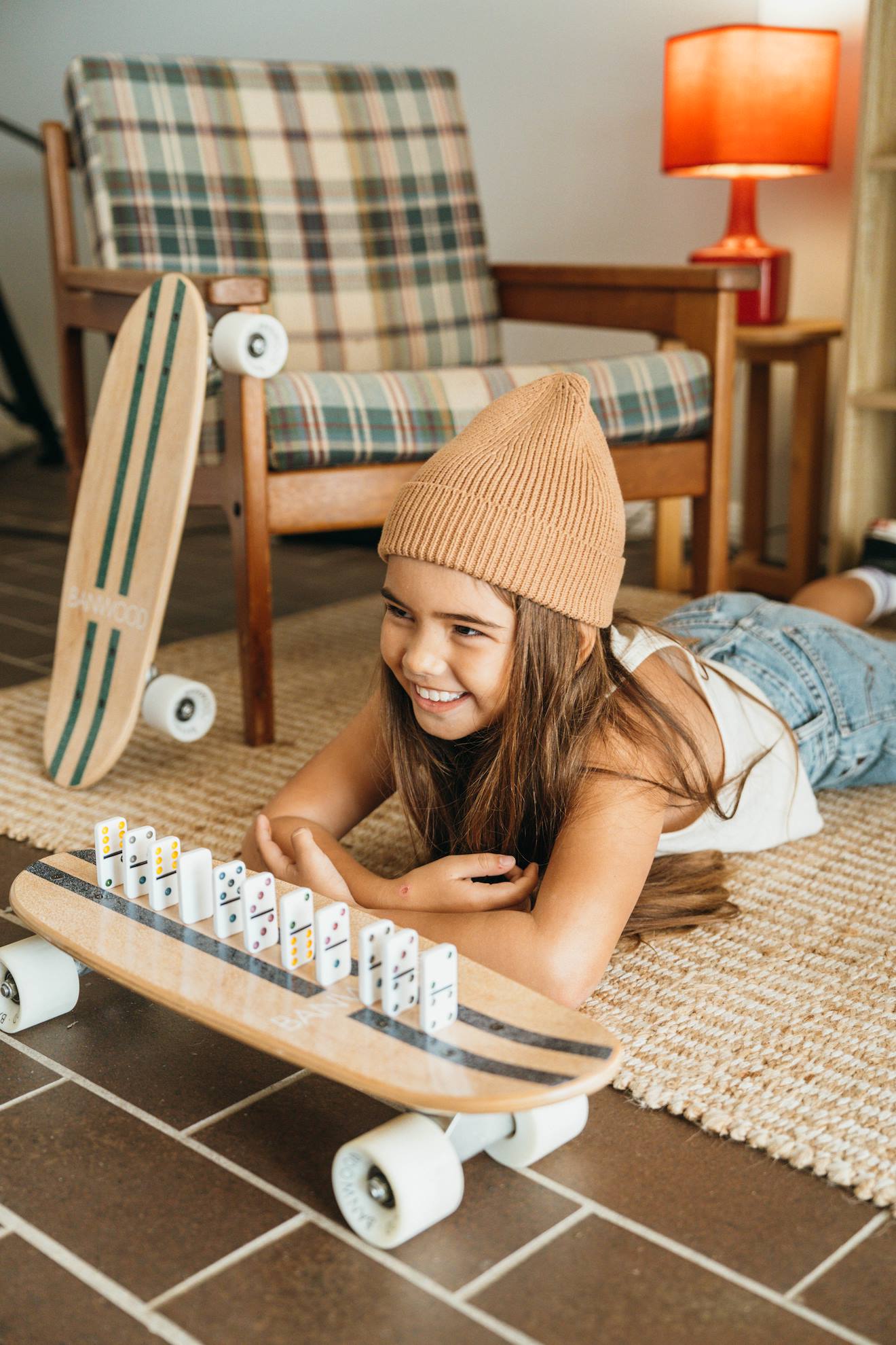 Skateboard En Érable Canadien Pour Enfants De 3 Ans Et Plus Marine (Banwood) - Image 1
