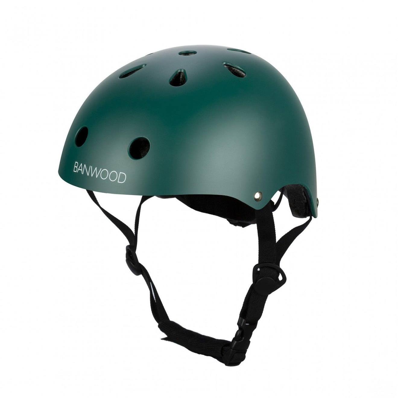 Casque De Vélo Abs Pour Enfants De 3 À 7 Ans Protection Vert Foncé (Banwood) - Image 1
