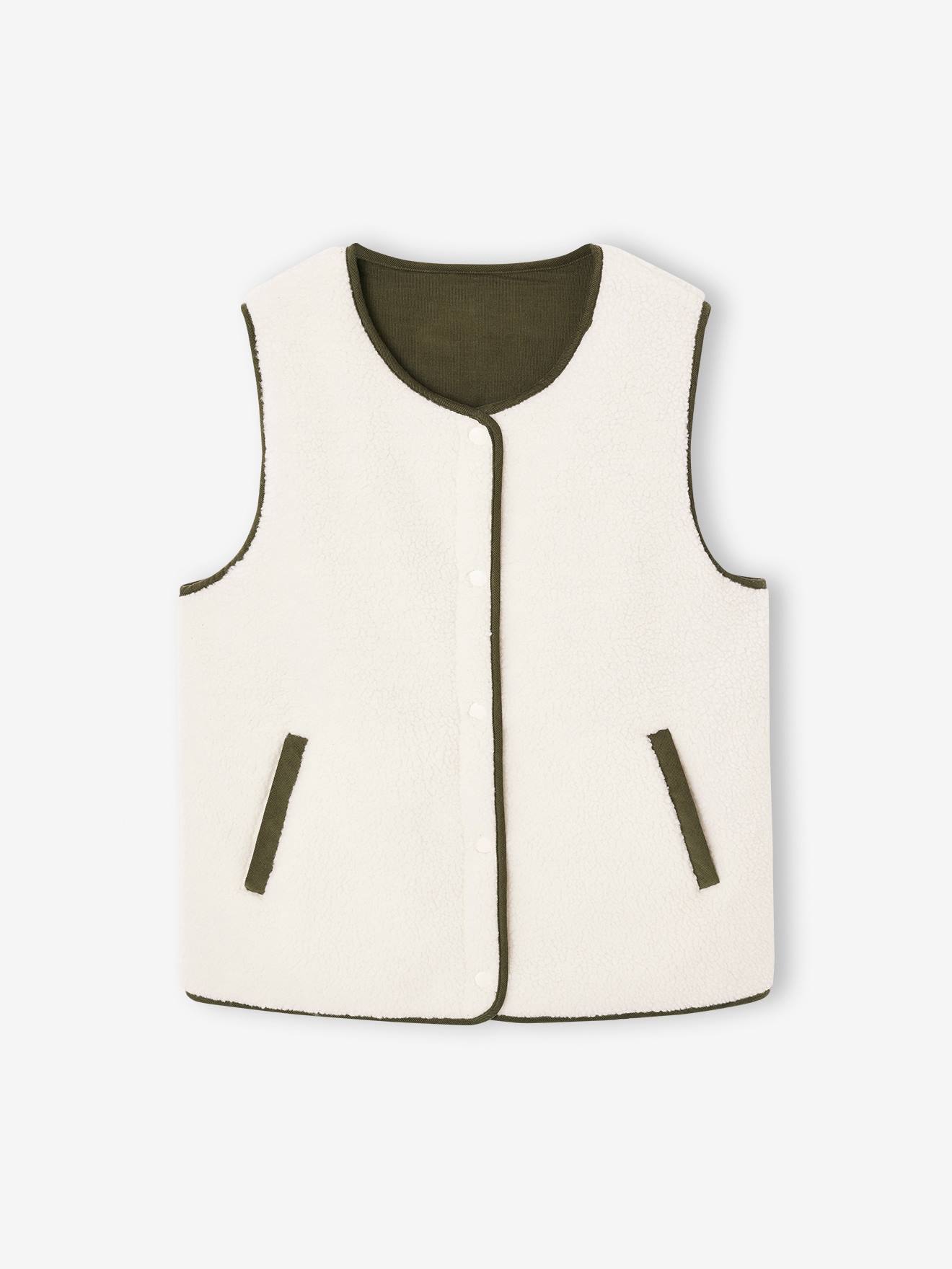 Gilet homme sans manches réversible capsule famille écru - image 3