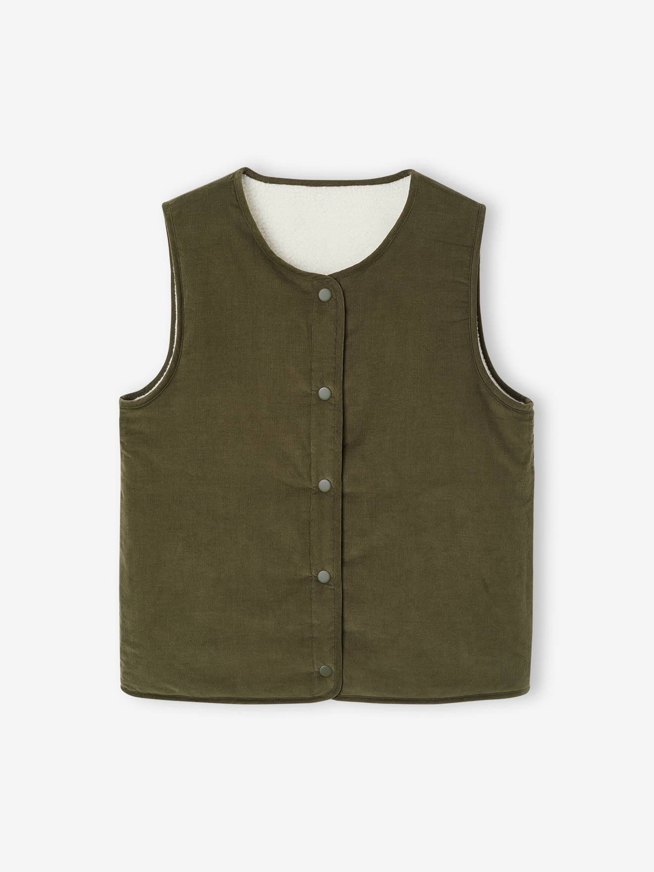 Gilet homme sans manches réversible capsule famille écru - image 4