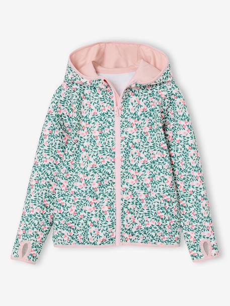 Sweat sport fille zippé  - vertbaudet enfant