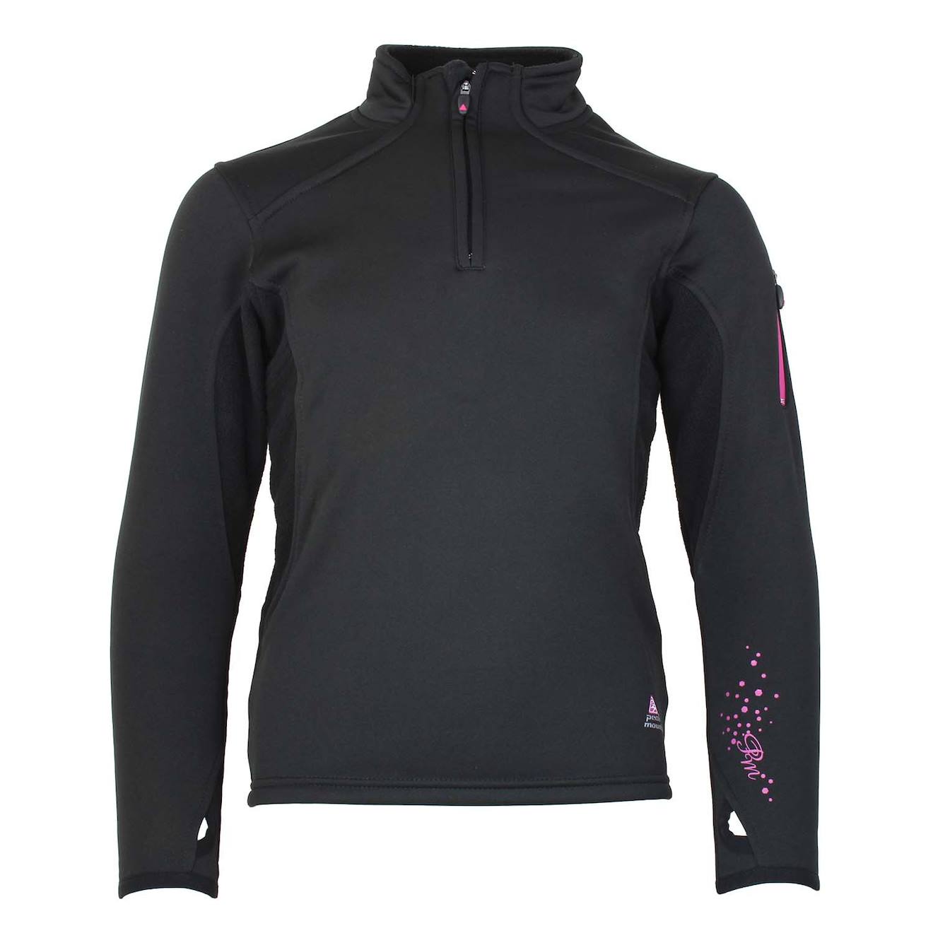 Sweat Polarshell Fille Fany Noir