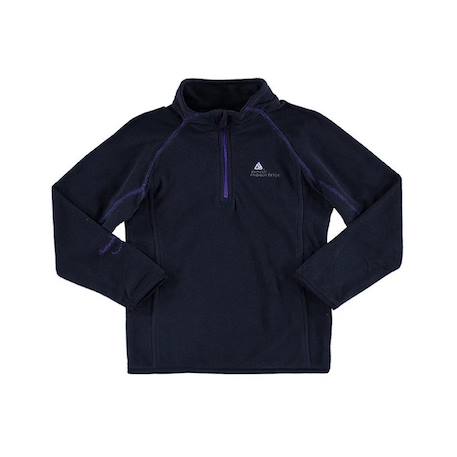 Sweat polaire fille gafine Blanc+Bleu marine+Corail+Fuchsia+Jaune+Noir+Turquoise+Vert+Violet 3 - vertbaudet enfant 
