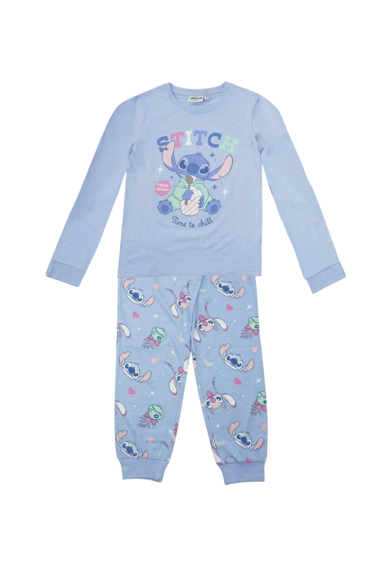 Pyjama Stitch Pour Enfant Bleu