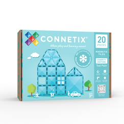 Jouet-Jeu de construction magnétique édition caritative pack teal, 20 pièces