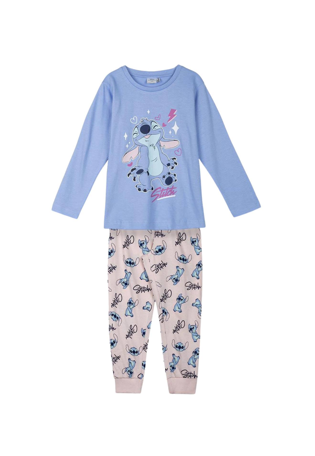 Pyjama Stitch Pour Enfant Bleu