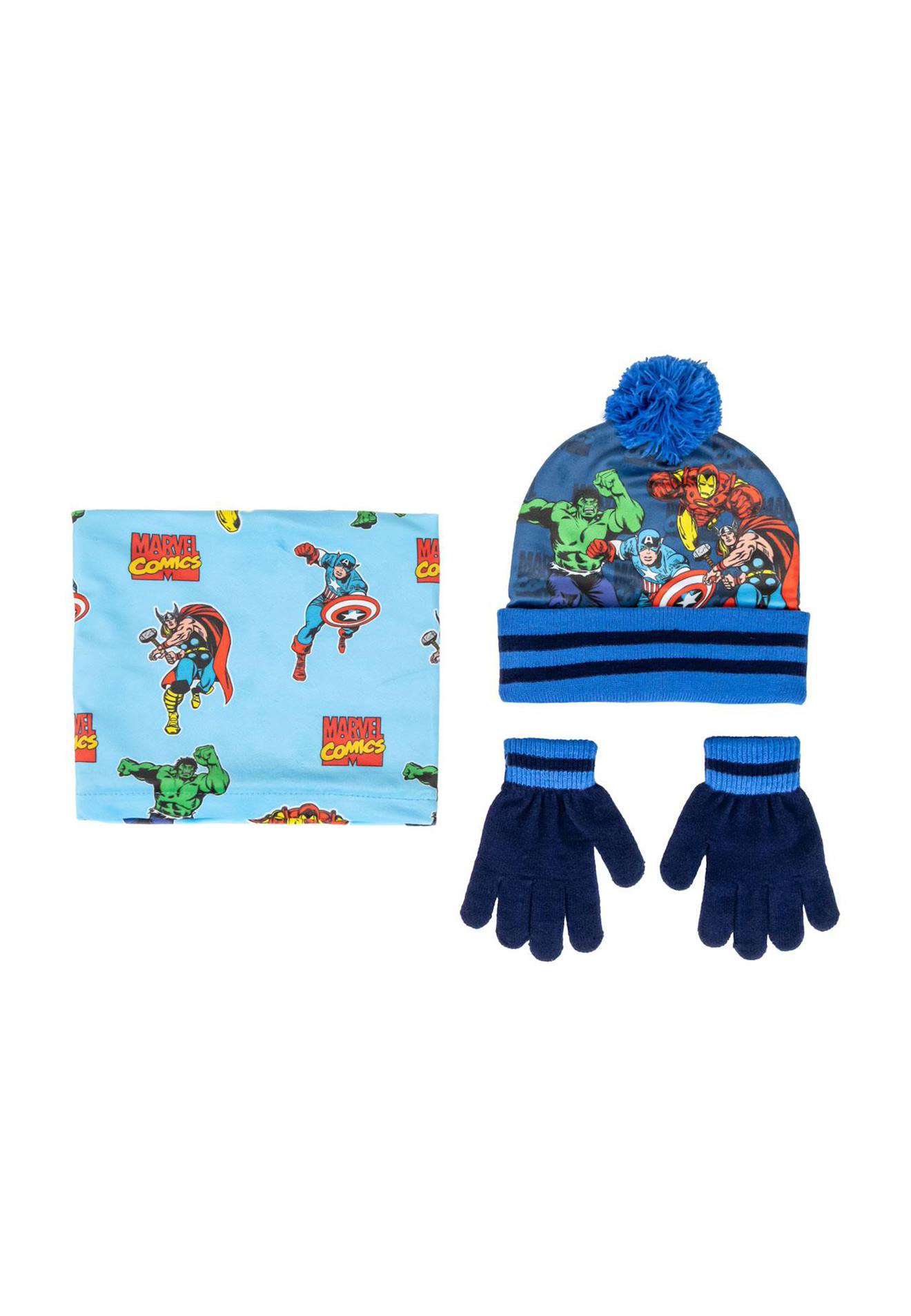 Bonnet + Gants + Tour De Cou Snood - Avengers Multicolor