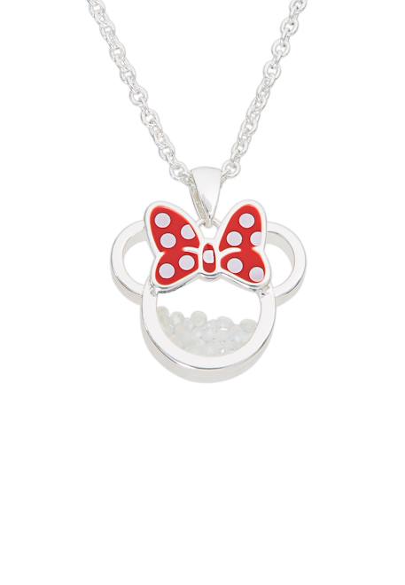 Fille-Collier minnie mouse birthstone