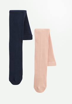 Lot de 2 paires de collants enfant tchatcha  - vertbaudet enfant