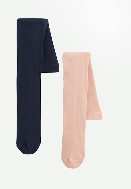 Fille-Sous-vêtement-Lot de 2 paires de collants enfant tchatcha