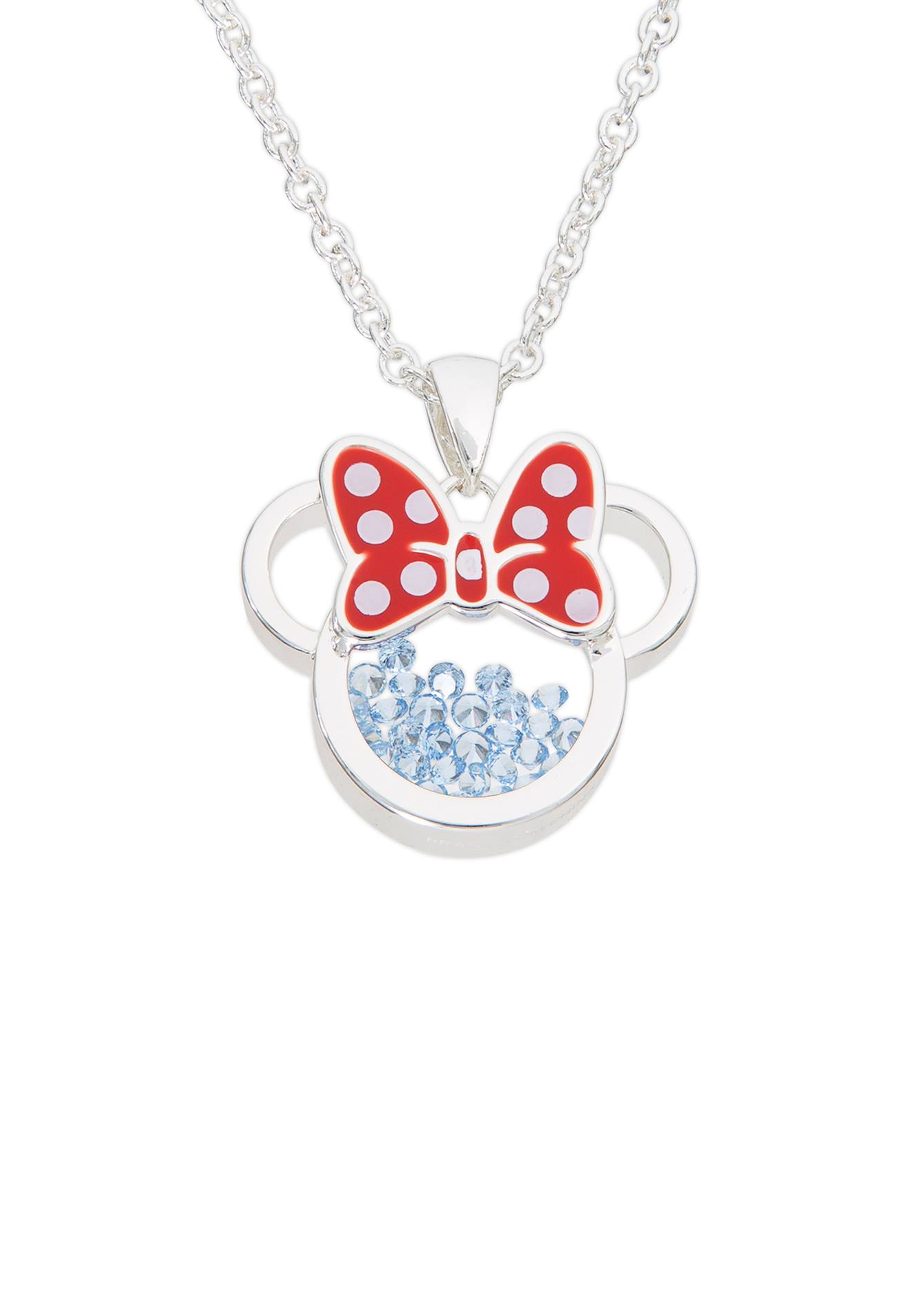 Collier Minnie Mouse Birthstone Bleu Ciel
