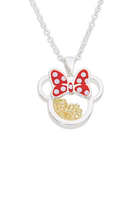Fille-Collier minnie mouse birthstone