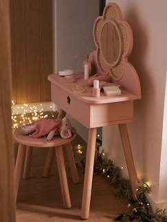 Jouet-Coiffeuse cannage + accessoires en bois FSC®