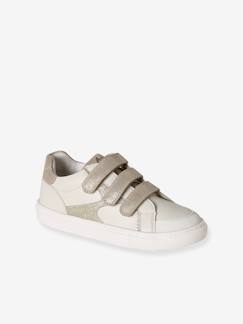 Chaussures-Baskets enfant fille cuir à scratchs