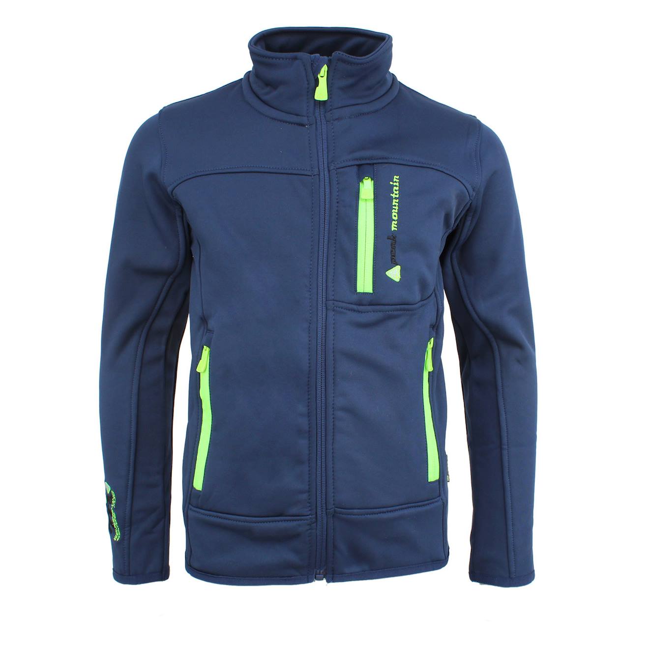 Blouson Polarshell Garçon Ecanton Bleu Marine