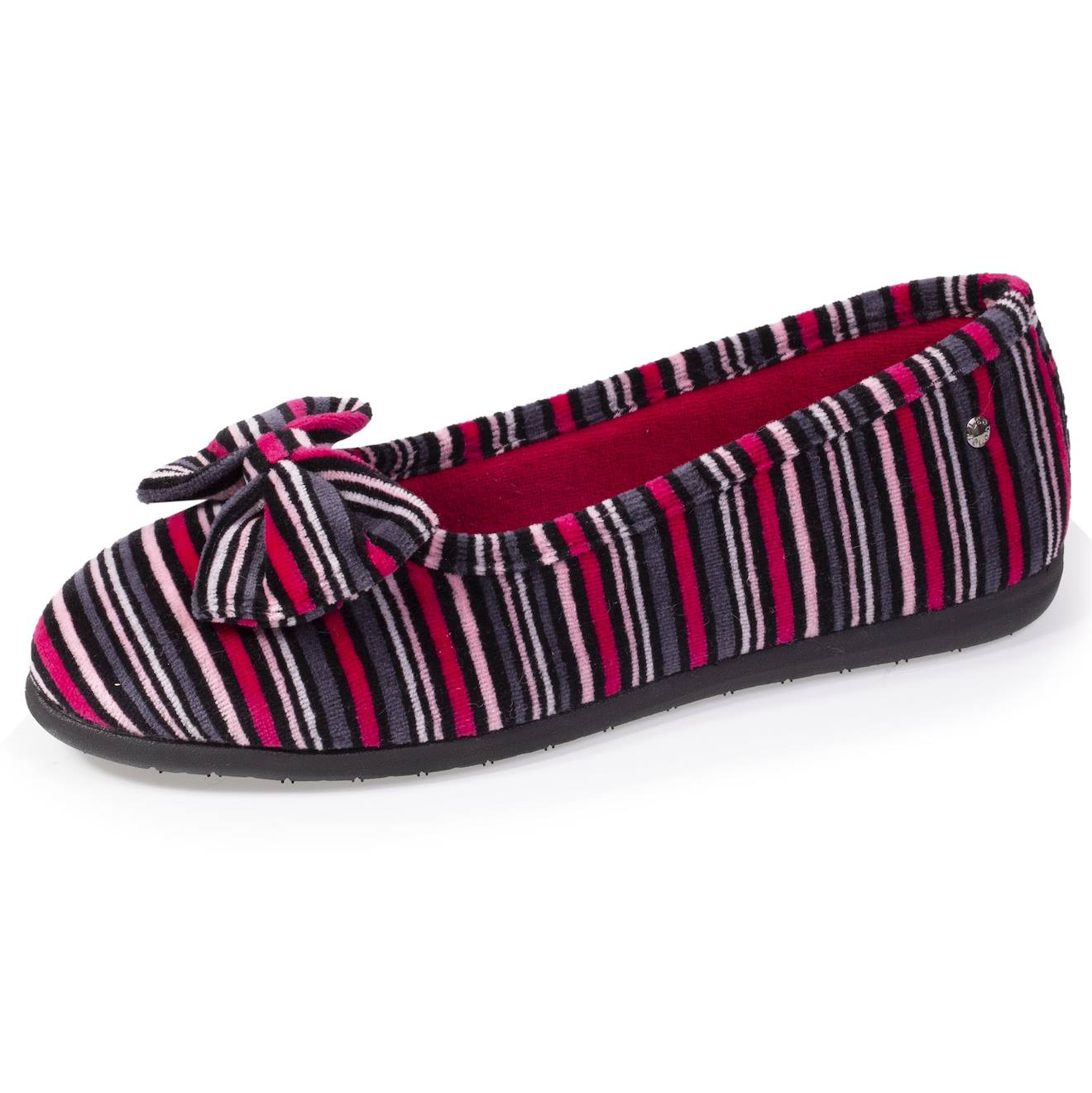 Chaussons Ballerines Semelle Everywear™ Rayures