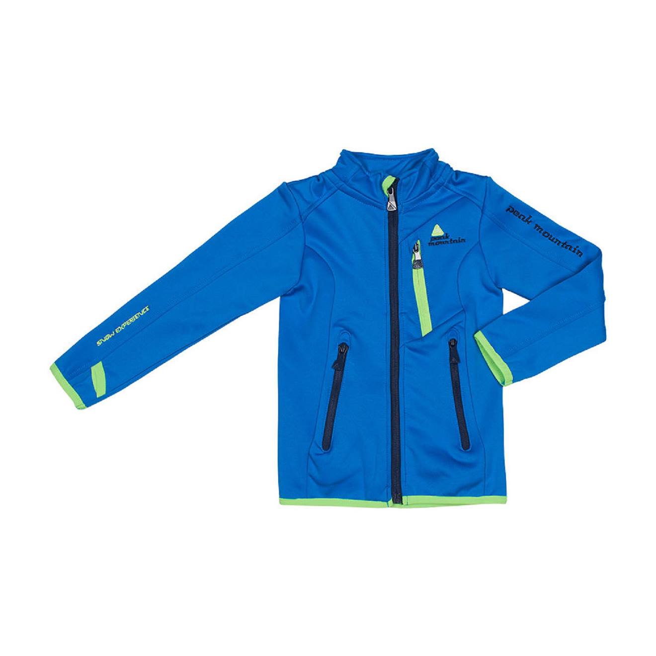 Blouson Polarshell Garçon Eclimate Bleu