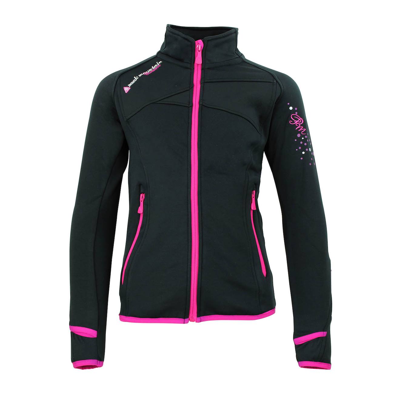 Blouson Polarshell Fille Gaclimate Noir