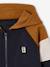 Sweat zippé garçon capuche coloblock bleu moyen+bordeaux+gris chiné+ocre+vert 15 - vertbaudet enfant 