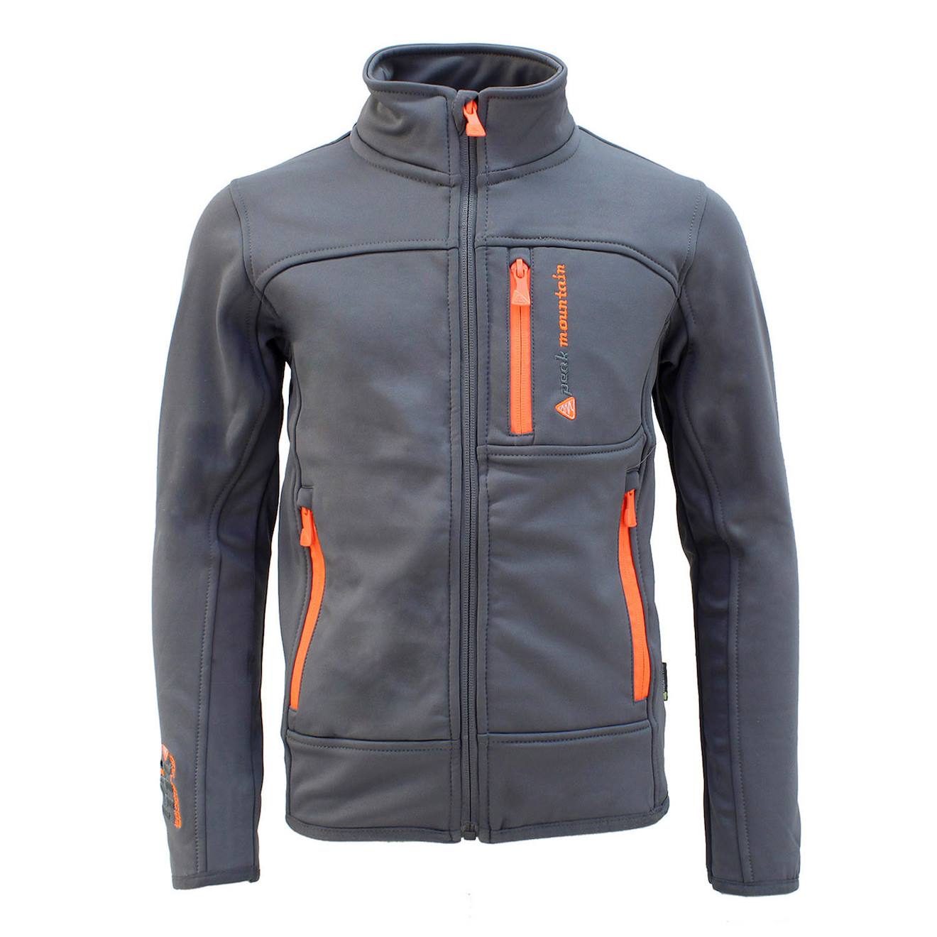 Blouson Polarshell Garçon Ecanton Gris