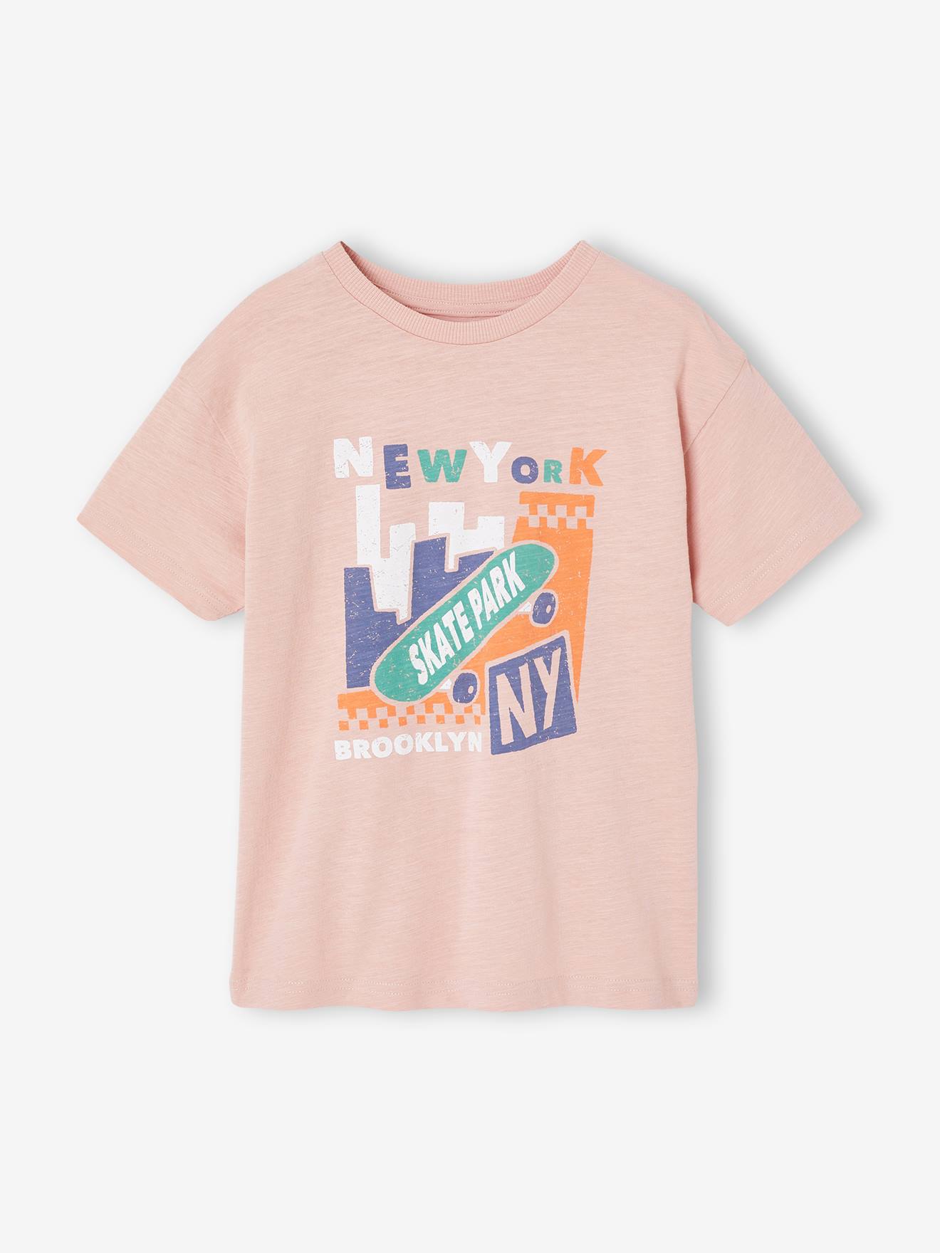 T-shirt garçon motif graphique blush