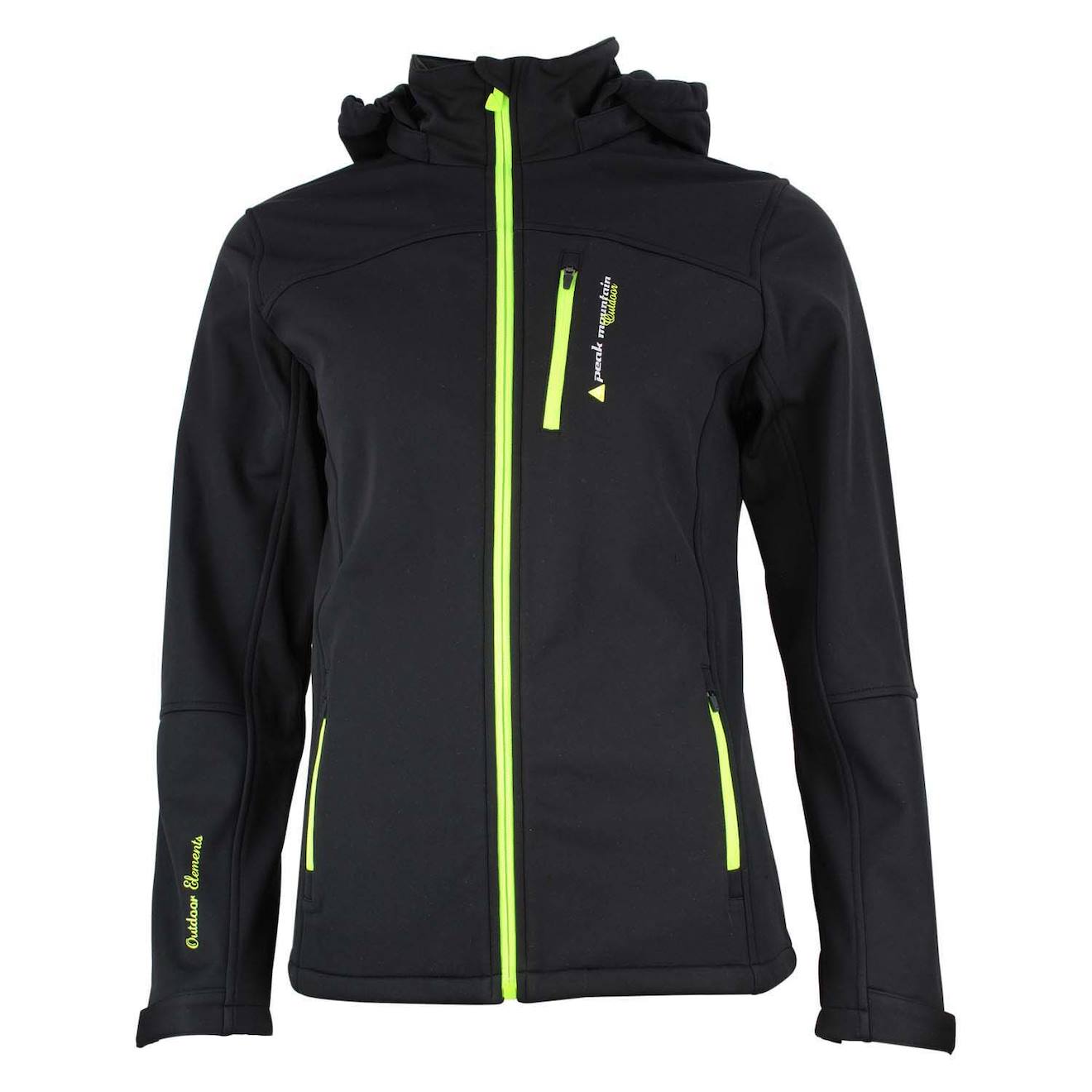 Blouson Softshell Fille Ganne Noir/jaune