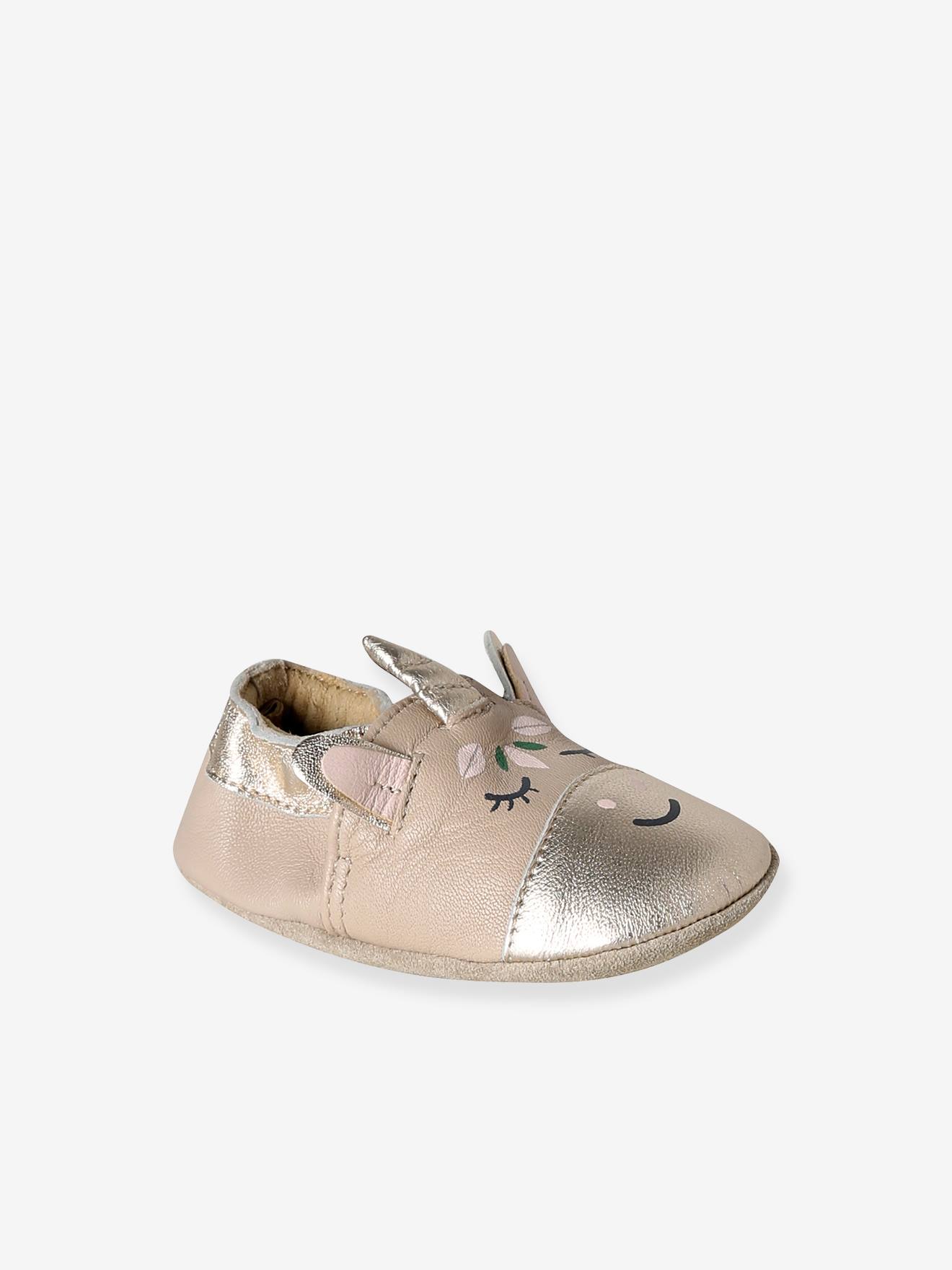 Chaussons bb cuir elastiqus beige dor 20 €
