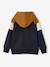 Sweat zippé garçon capuche coloblock bleu moyen+bordeaux+gris chiné+ocre+vert 14 - vertbaudet enfant 