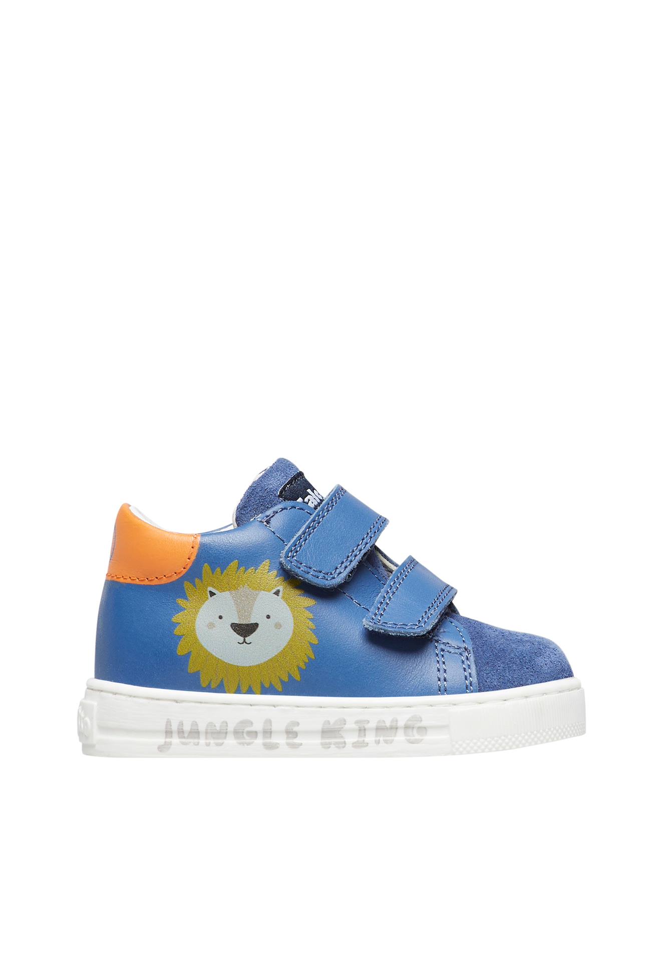 Baskets En Cuir Et Suède Ublin Vl Bleu-