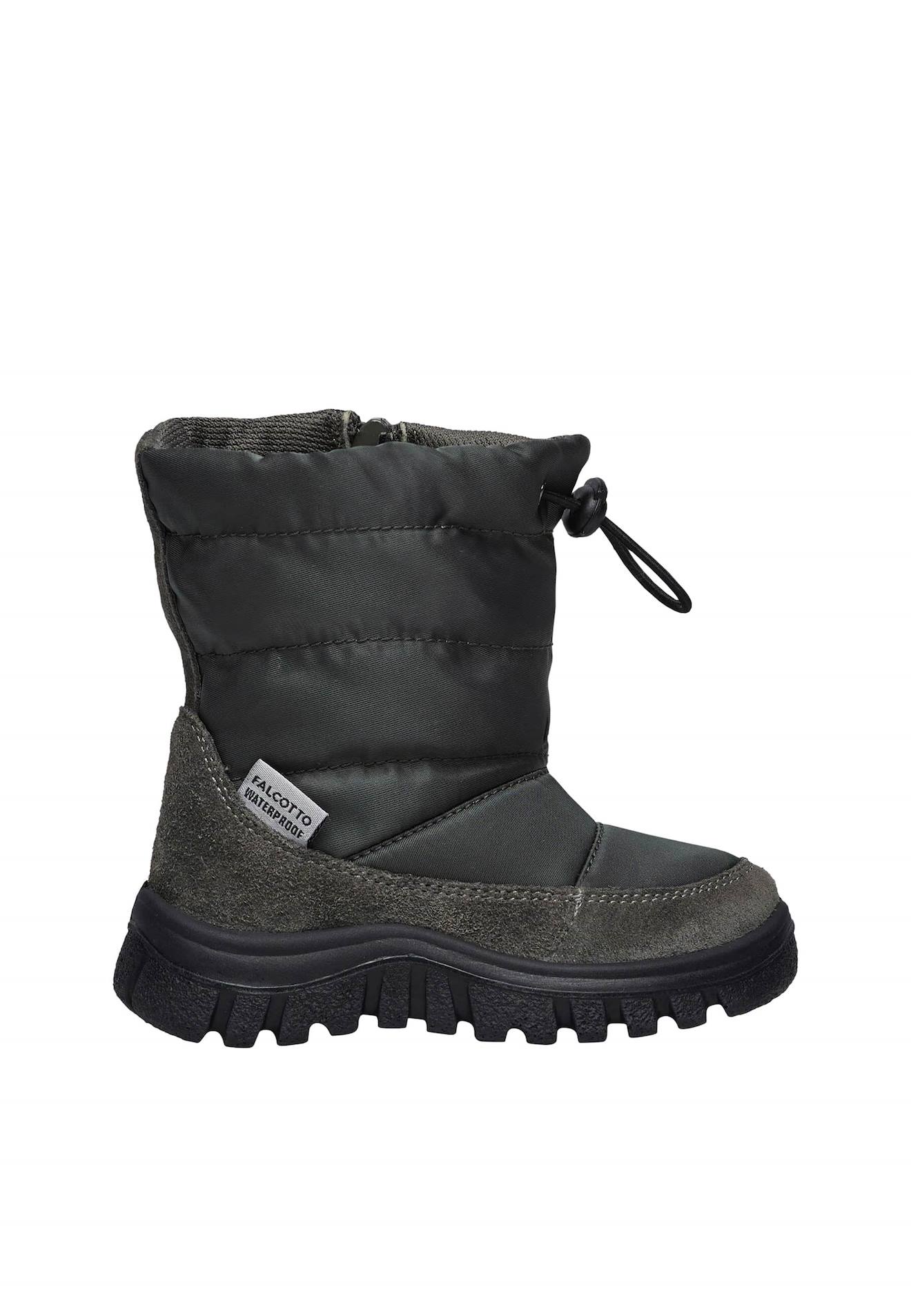 Bottes En Suède Et Tissu Poznurr 3 Wp Anthracite-