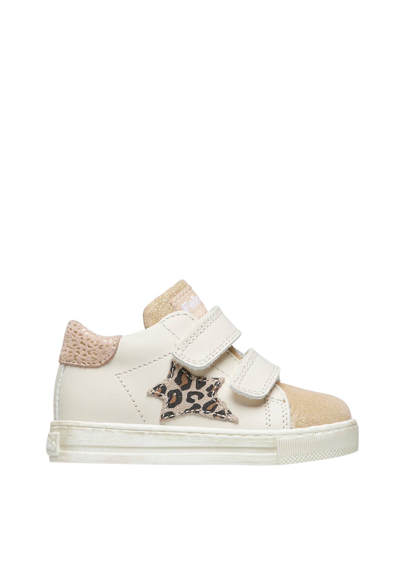 Baskets En Cuir Et Suède Sasha Vl Blanc-platine-