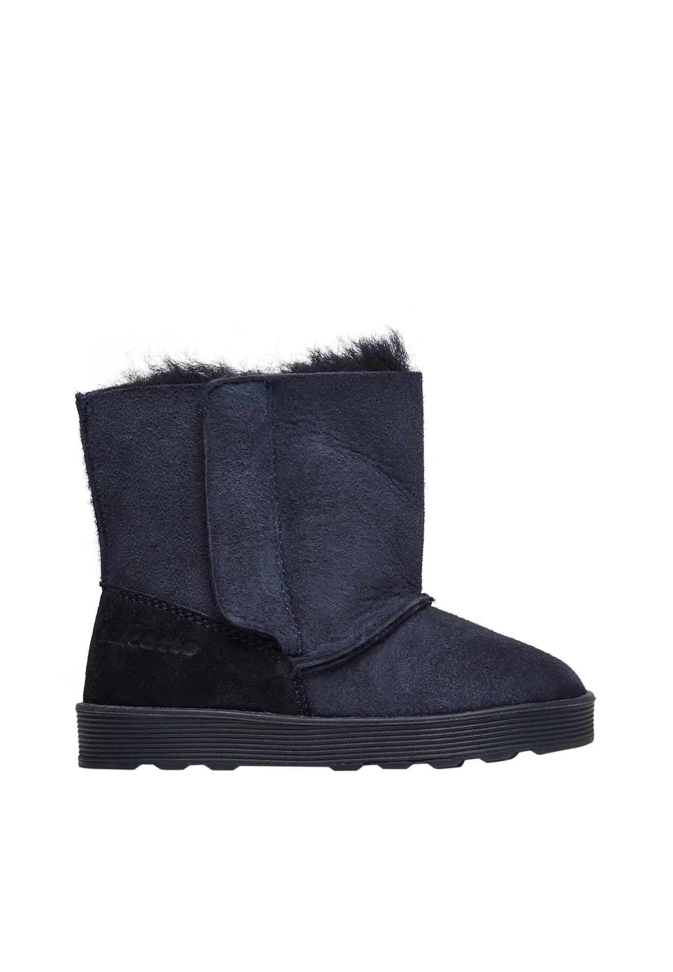 Bottines En Sude Kurl Marine- 116$