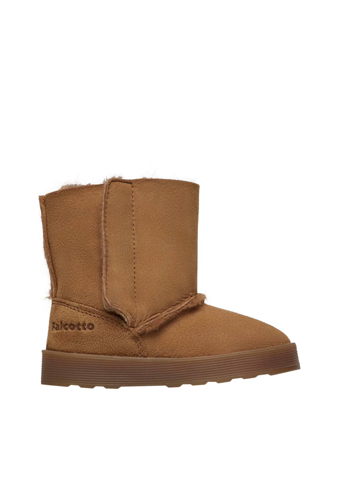 Bottines En Suède Kurl Cognac-