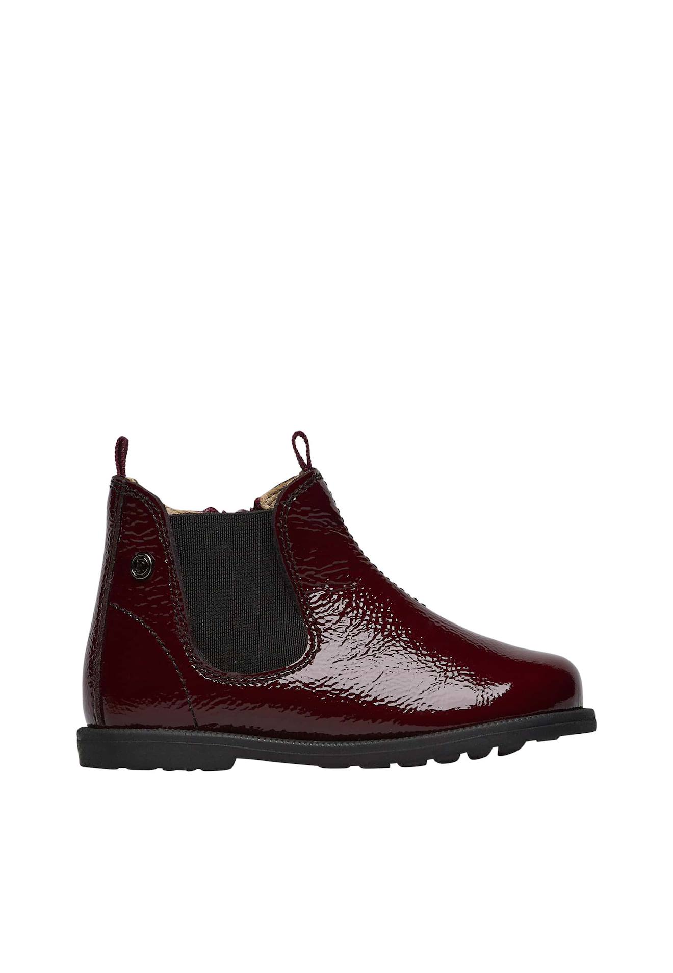 Bottines En Vernis Winter Wood Bordeaux-