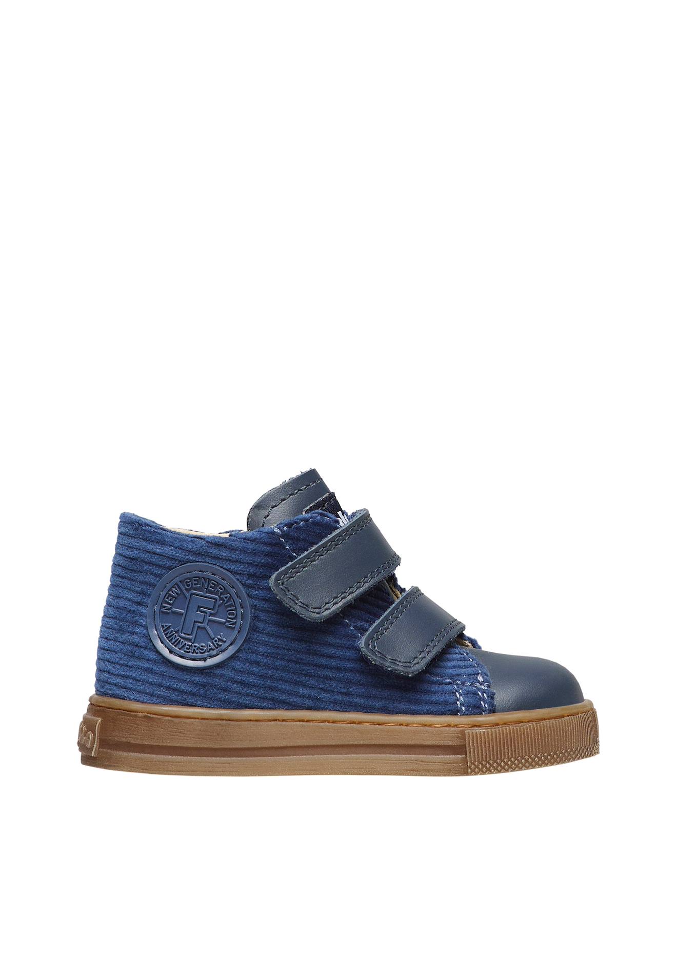 Baskets En Cuir Et Suède Michael 2 Marine-