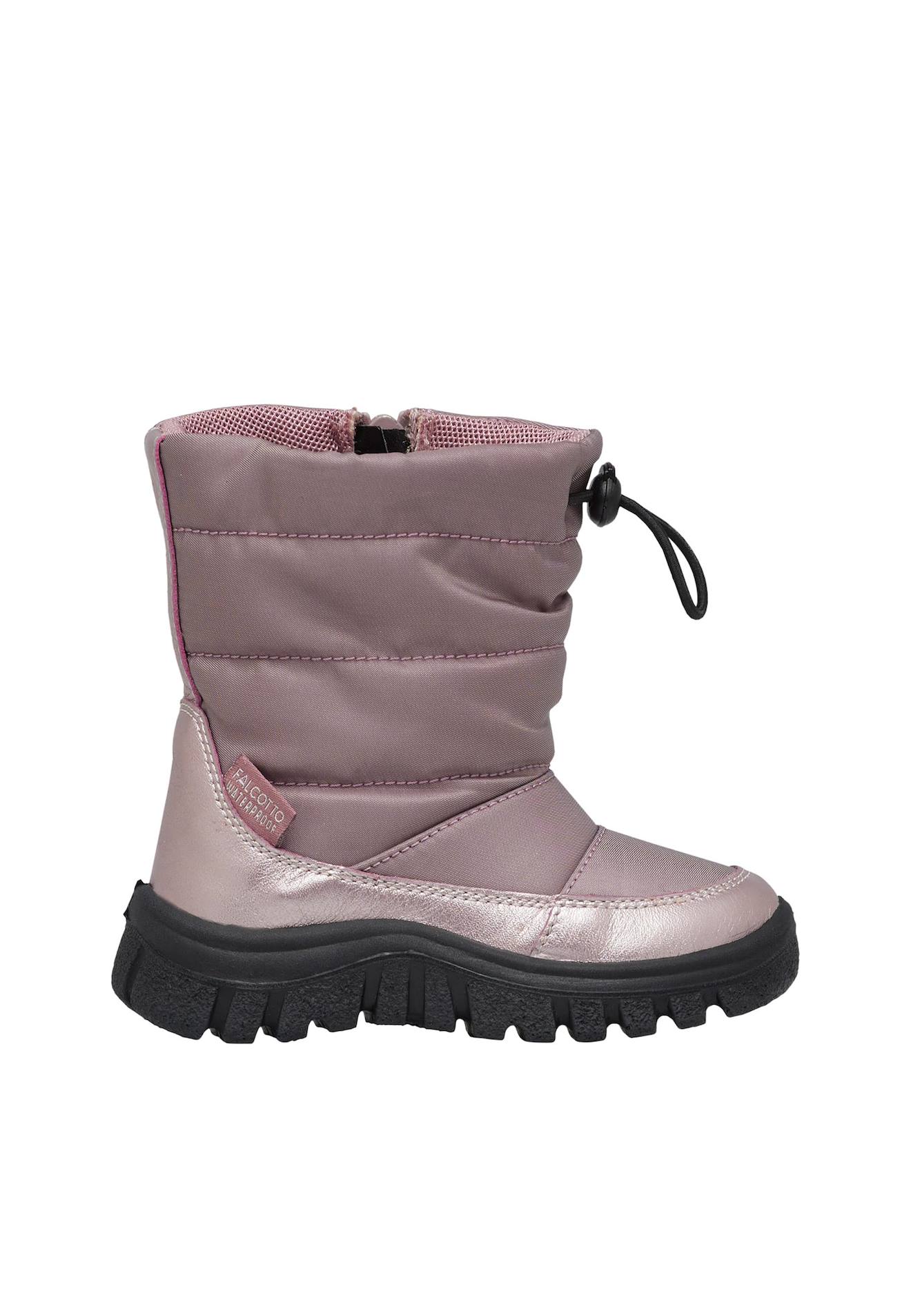 Bottes En Suède Et Tissu Poznurr 3 Wp Rose Poudré-