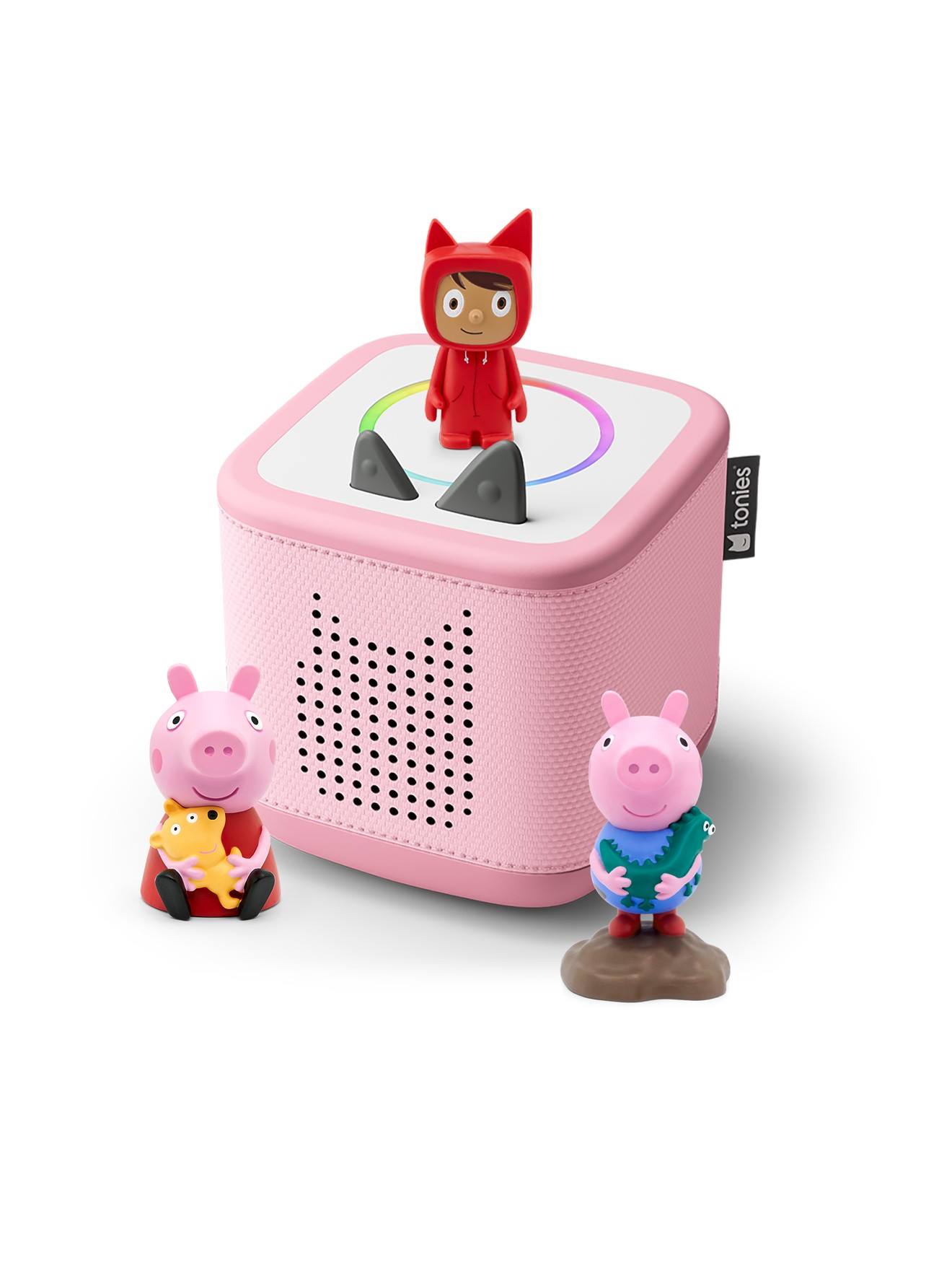 Tonies Toniebox 2 Pack Boite À Histoire Pour Enfant 1 À 9 Ans, Robuste & Facile À Utilisern Peppa Pig, Rose Multicolore