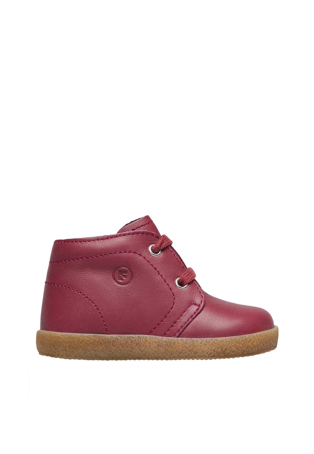 Chaussures À Lacets En Nappa Brossé Conte Berry Red