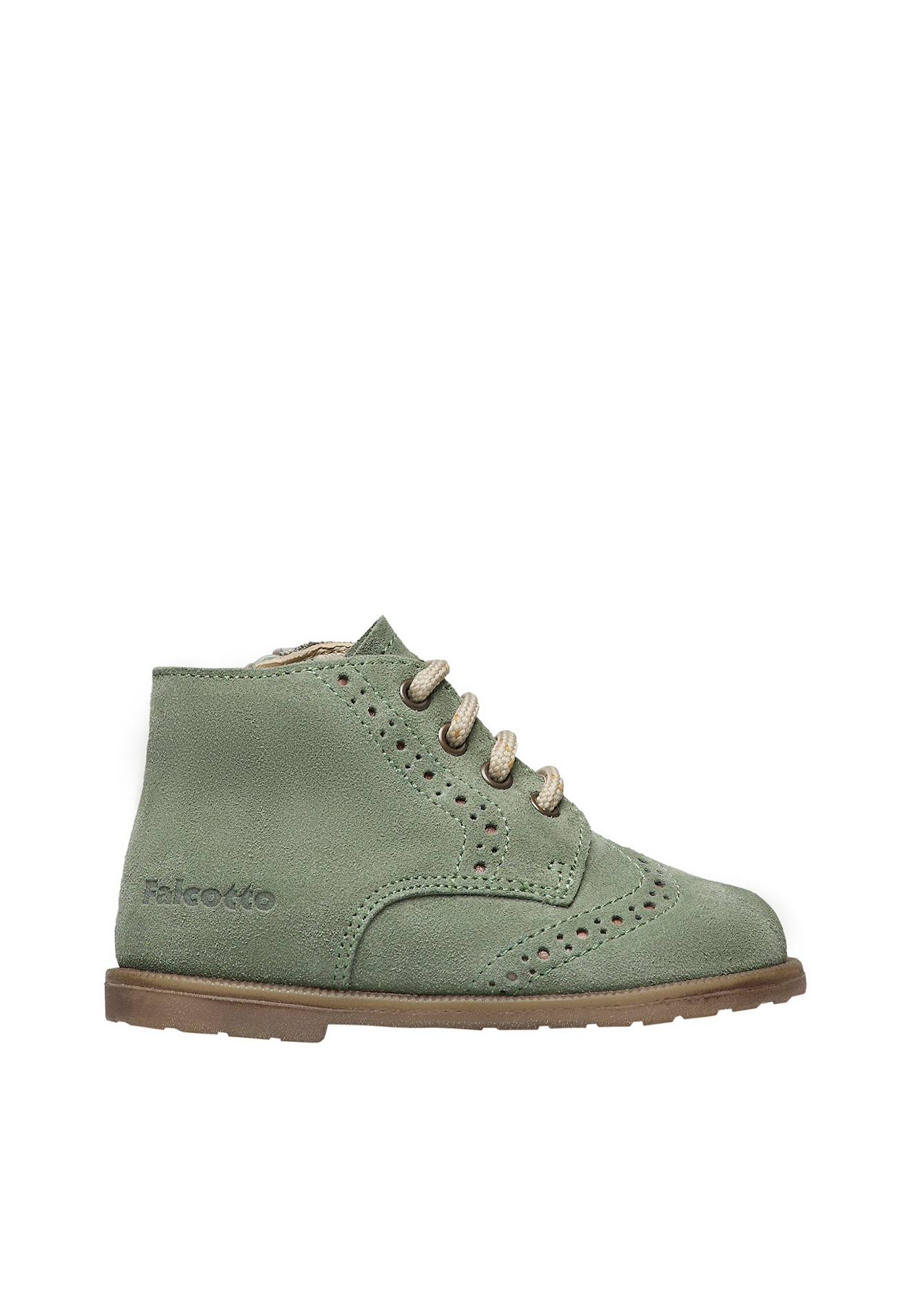 Bottines En Suède Avec Fermeture Éclair Frol Zip Vert Olive-
