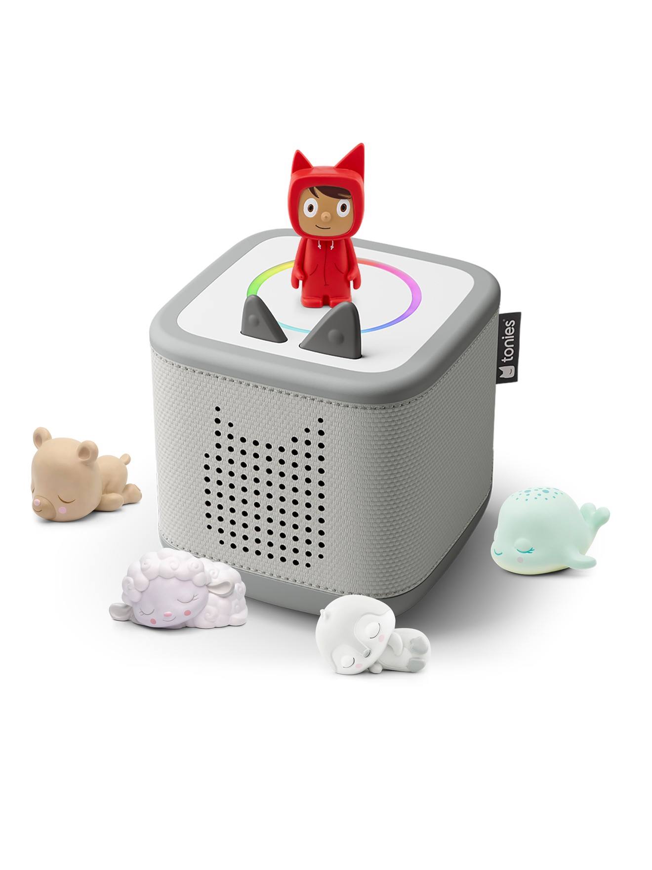 Tonies Toniebox 2 Pack Boite À Histoire Pour Enfant 1 À 9 Ans, Robuste & Facile À Utiliser, Les Copains Du Dodo, 4 Figurines, Gris Lune Multicolore (tonies) - Couverture
