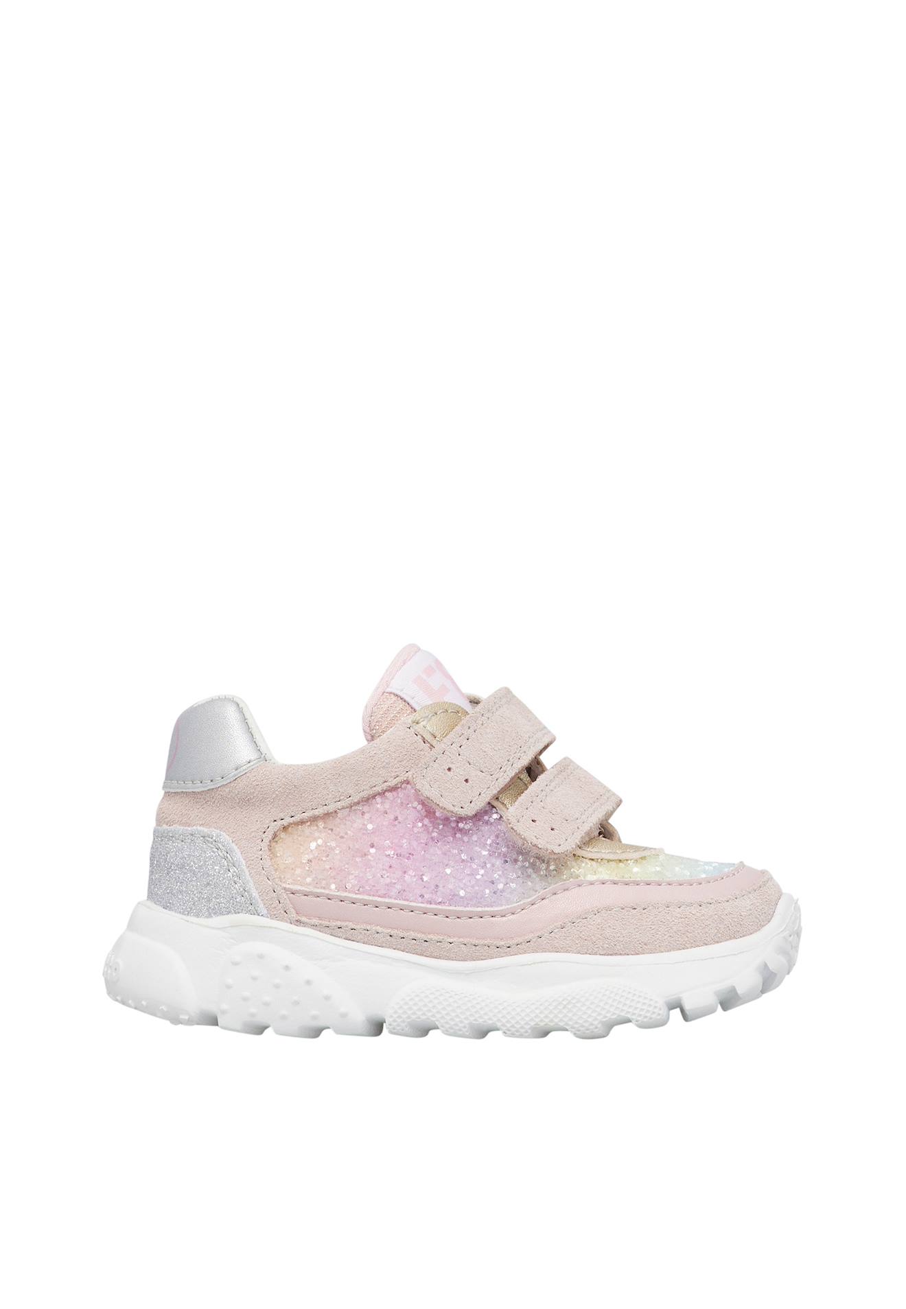 Baskets En Suède Et Tissu Amantea 2 Vl. Rose-