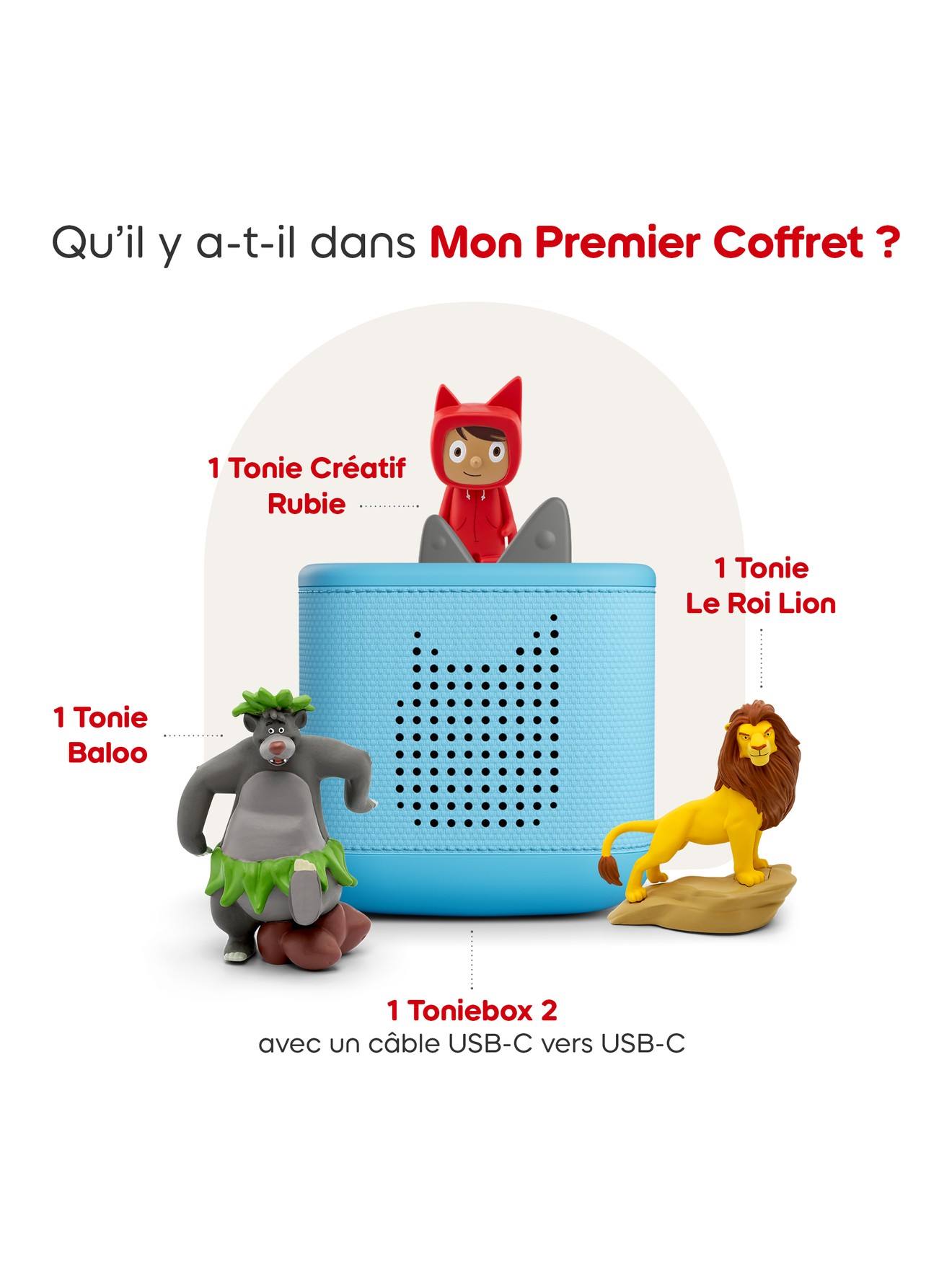 Coffret Toniebox 2 Disney Avec Le Roi Lion Et Baloo Multicolore (tonies) - Image 1