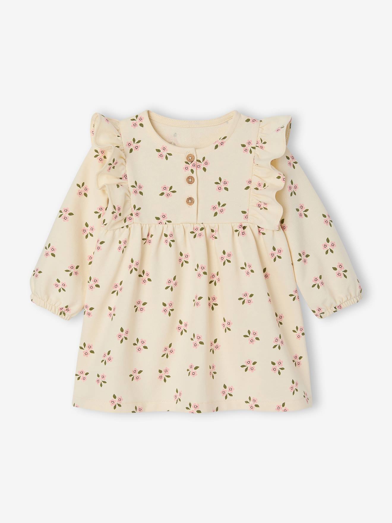 Robe bb fille en molleton cru 9 €