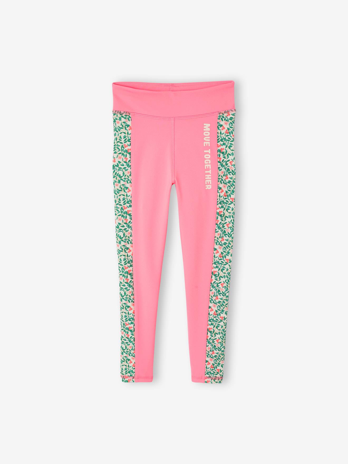 Legging sport fille graphique rose