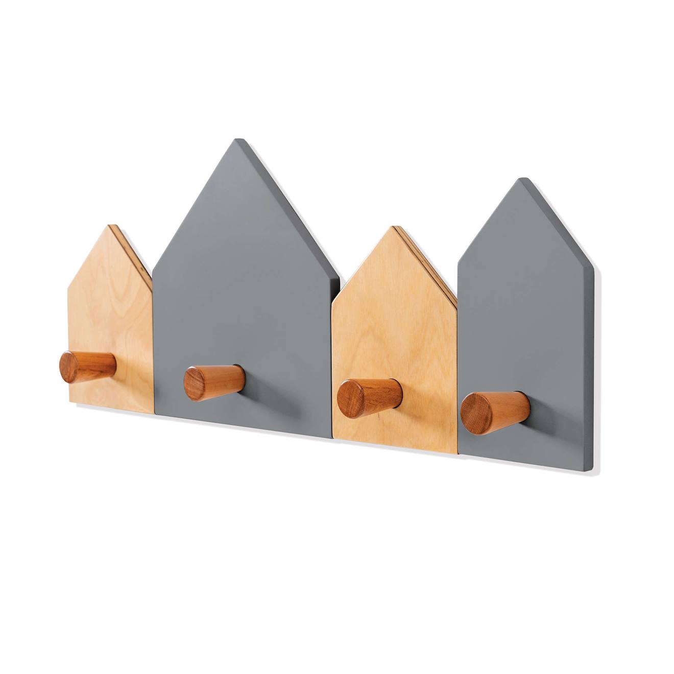 Crochet Mural Maisons (4 Crochets) Anthracite