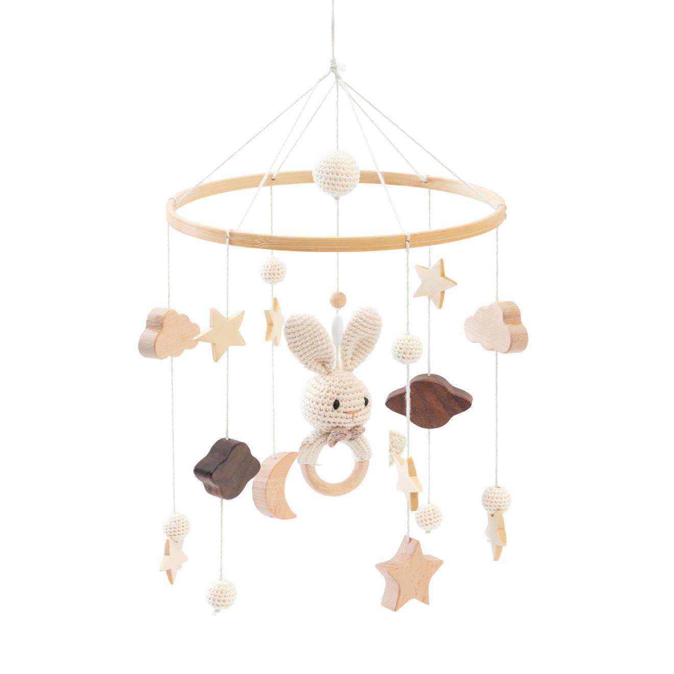 Mobile Musical En Bois Pour Berceau/lit Bébé Bois - image 4