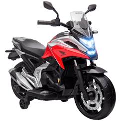 Jouet-Moto électrique enfant honda nc750x - musiques, feux av led, entrée usb mp3 jack - 2 roues auxiliaires