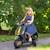 Scooter électrique enfant vespa 6v - musiques, feu av, entrée usb, radio fm - 2 roues auxiliaires Blanc+Rose+Vert 14 - vertbaudet enfant 