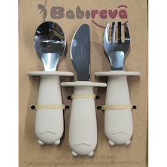 Puériculture-Set de 3 couverts en inox